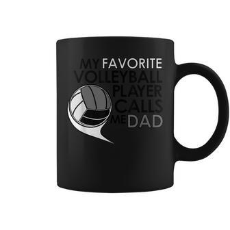 My Favorite Volleyball Player Calls Me Dad T Sports Coffee Mug | Mazezy CA
