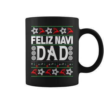 Feliz Navi Dad-Navidad Ugly Christmas Sweater Coffee Mug - Monsterry