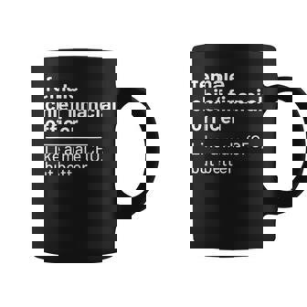 Female Chief Financial Officer Cfo Coffee Mug | Mazezy