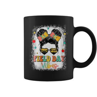 Field Day Vibes Girls Messy Bun Field Day Thing Summer Coffee Mug | Mazezy