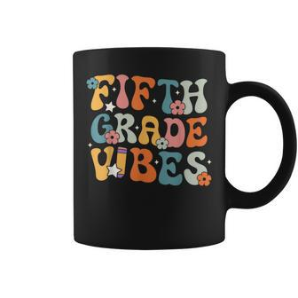 Fifth Grade Vibes Back To School Retro 5Th Grade Teachers Coffee Mug - Monsterry DE