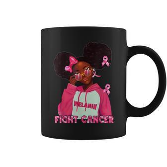 Fight Cancer African Black Girl Breast Cancer Warrior Coffee Mug | Mazezy