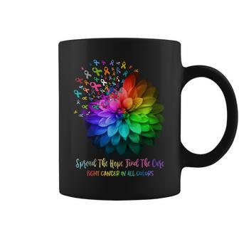 Fight Cancer In All Color Spread The Hope Find A Cure Coffee Mug - Monsterry CA