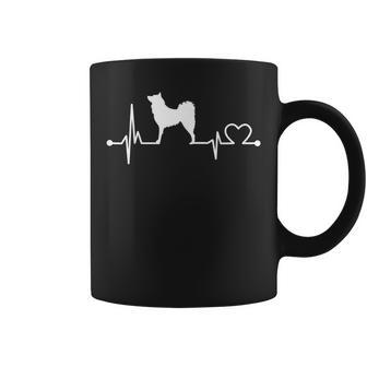 Finnish Spitz Heartbeat Love Dog Pet WomenMen Coffee Mug | Mazezy