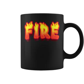 Fire Couple Ice Matching Party Costume Family Halloween Fire Coffee Mug - Seseable