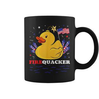 Firecracker Duck 4Th Of July Patriotic Day Usa Flag Funny Coffee Mug - Thegiftio UK