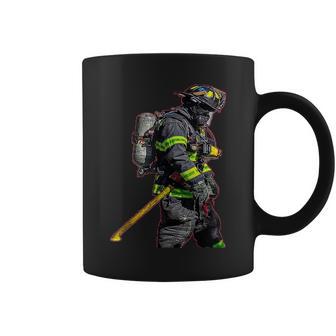 Firefighter America First Responder Pride Love Coffee Mug | Mazezy