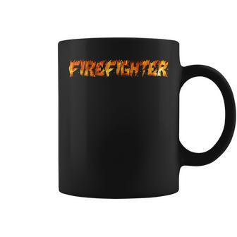 Firefighter Design Pride Courage Fire Chief Rescuers Fireman Coffee Mug | Mazezy