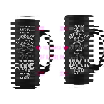 Firefighter Girl Never Underestimate Fire Department Coffee Mug - Thegiftio UK