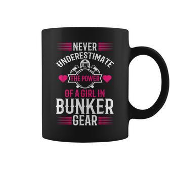 Firefighter Girl Never Underestimate Fire Department Coffee Mug - Thegiftio UK