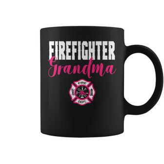 Firefighter Grandma For Support Of Fireman Woman Coffee Mug | Mazezy CA