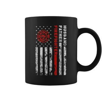 Firefighter Husband Father Fireman Fathers Day For Dad Coffee Mug | Mazezy