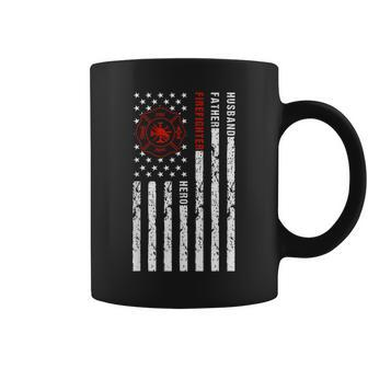 Firefighter Husband Father Fireman Gifts For Dad Fathers Day Gift For Mens Gift For Women Coffee Mug | Mazezy