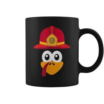 Firefighter Thanksgiving Turkey Design For Fireman Or Kids Coffee Mug | Mazezy