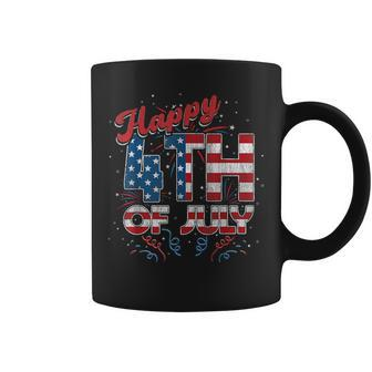 Fireworks Happy 4Th Of July Us Flag American 4Th Of July Coffee Mug - Monsterry UK