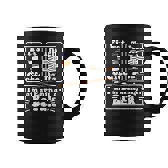 First Coffee Then Data I'am Earning A Break School Education Coffee Mug - Monsterry