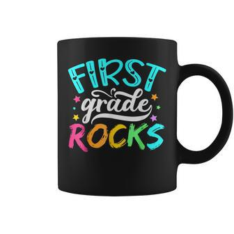 First Grade Rocks 1St Grade Back To School Teacher Student Coffee Mug - Seseable