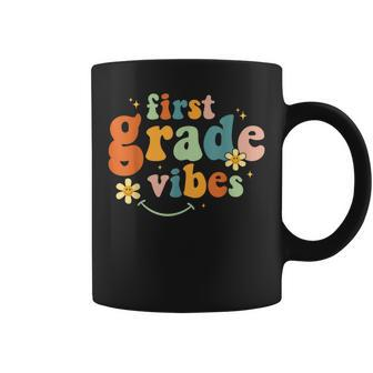 First Grade Vibes 1St Grade Team Retro 1St Day Of School Coffee Mug - Seseable