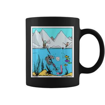 Fish With Metal Detector Funny Fishing Treasure Hunter Gift Coffee Mug | Mazezy