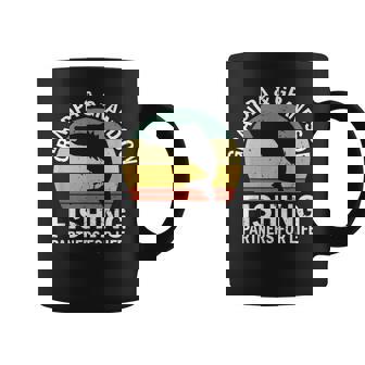 Fisherman Grandpa And Grandson Fishing Partners For Life Coffee Mug | Mazezy