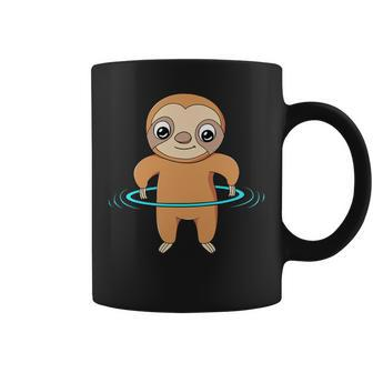 Fitness Dance Hula Hoop Sloth Coffee Mug - Monsterry DE