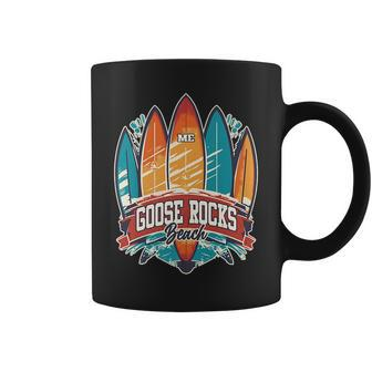 Five Vintage Surfboards - Goose Rocks Beach Me Coffee Mug | Mazezy