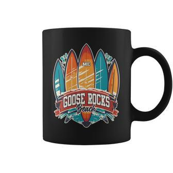 Five Vintage Surfboards - Goose Rocks Beach Me Coffee Mug | Mazezy