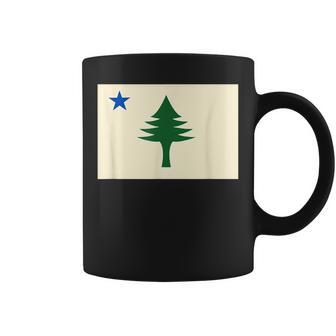 Flag Of Maine 1901 Maine State Flag Pine Tree State Coffee Mug - Seseable