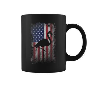 Flamingo American Flag Proud Usa Patriot Flamingo Lover Coffee Mug | Mazezy