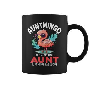 Flamingo Auntmingo Like A Normal Aunt Gifts Funny Auntie Flamingo Funny Gifts Coffee Mug | Mazezy