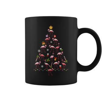 Flamingo Christmas Tree Ugly Christmas Sweater Coffee Mug - Monsterry