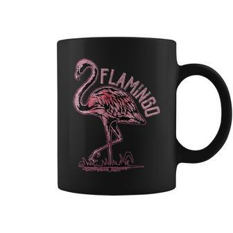 Flamingo - Cute Pink Retro Watercolor Bird Coffee Mug | Mazezy