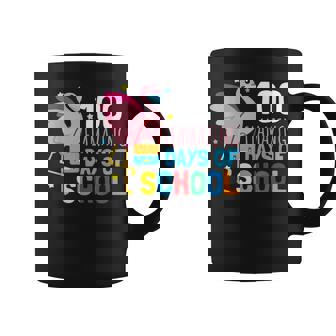 Flamingo Face Mask Funny 100 Days Of School Girls Gift Coffee Mug | Mazezy