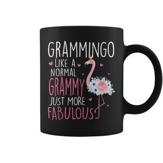 Flamingo Grammingo Like A Normal Grammy Floral Funny Grandma Gift For Women Coffee Mug - Thegiftio UK