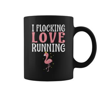 Flamingo I Flocking Love Running Funny Runners Running Funny Gifts Coffee Mug | Mazezy