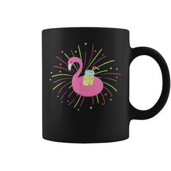 Flamingo Summer Party Vibes Coffee Mug | Mazezy
