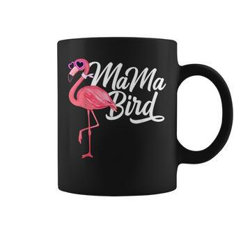 Flamingo Theme Birthday Gift - Mama Bird Flamingo Mom Coffee Mug | Mazezy