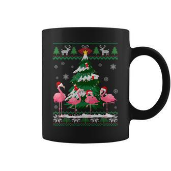 Flamingo Ugly Christmas Sweater Light Pink Xmas Pajama Coffee Mug - Monsterry