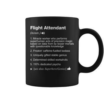Flight Attendant Job Definition Meaning Funny Coffee Mug | Mazezy