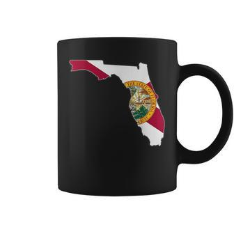 Florida State Map Florida Fl Flag Roots Men Women Gift Coffee Mug | Mazezy