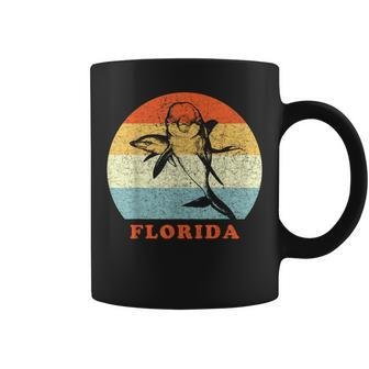 Florida Vintage Retro Dolphin Vacation Coffee Mug | Mazezy