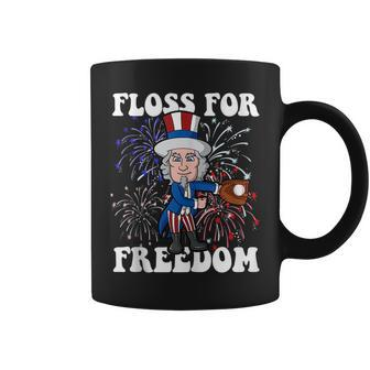 Flossing Uncle Sam Baseball 4Th Of July Usa Independence Day Coffee Mug | Mazezy
