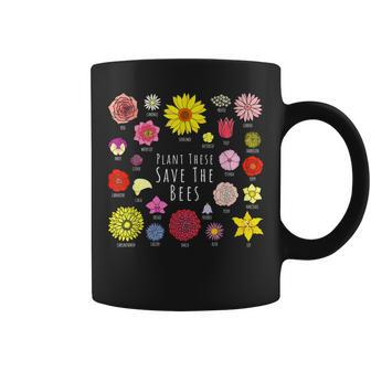 Flowers And Bees Fans Gift Ideas - Plant These Save The Bees Coffee Mug - Thegiftio UK