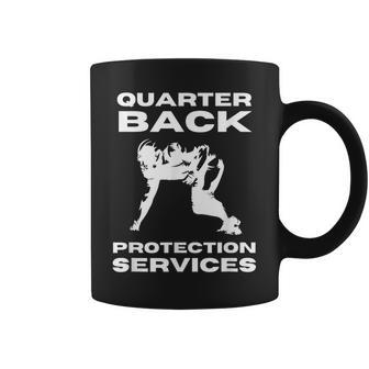 Football Linemen Quarterback Protection Services For Lineman Coffee Mug - Seseable