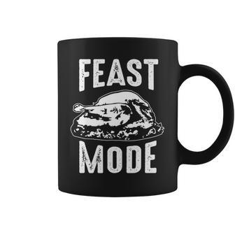 Football Thanksgiving Funny Turkey Day Feast Mode Football Funny Gifts Coffee Mug | Mazezy