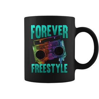 Forever Freestyle Hip Hop Old School Boombox Coffee Mug - Seseable