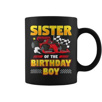 Formula Race Car Sister Of Birthday Boy Party Racing Gifts For Sister Funny Gifts Coffee Mug | Mazezy