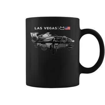 Formula Racing Open Wheel Car Las Vegas Circuit Usa Flag Coffee Mug - Thegiftio UK
