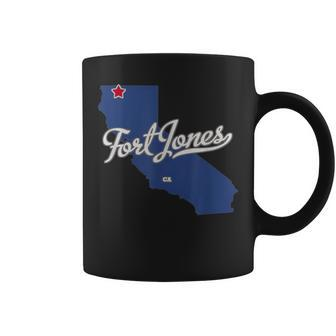 Fort Jones California Ca Map Coffee Mug | Mazezy
