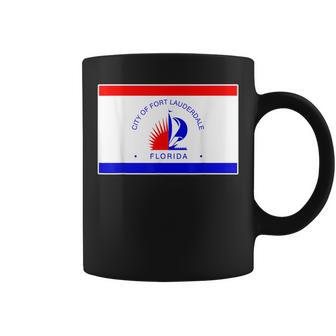 Fort Lauderdale Flag City Pride National Gift Souvenir Coffee Mug | Mazezy